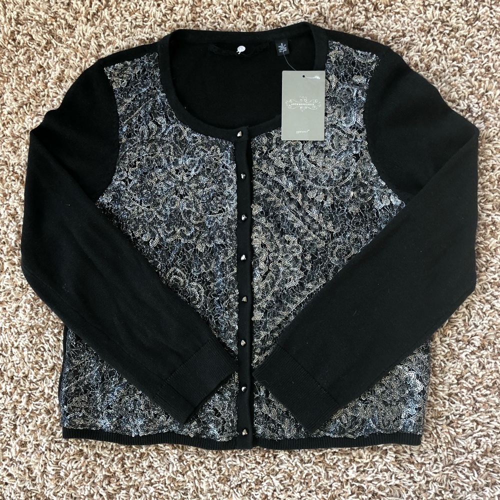 Anthropologie Knitted & Knotted NWT sequin sweater